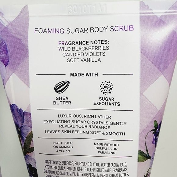 2 Gingham VIBRANT Bath & Body Works Foaming Sugar Body Scrub 8oz each NEW - Picture 7 of 8